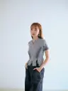 Dirty zipped top