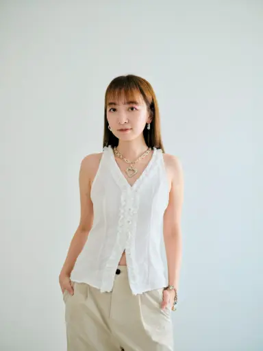 [S08202] Babylock tank top with skirt