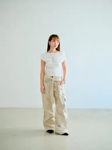 Detachable tied cargo pants